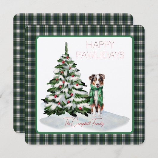 Campbell Dress Modern Tartan Happy Pawlidays Dog (Vorne/Hinten)