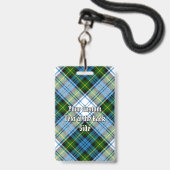 Campbell Dress Tartan Ausweis (Rückseite mit Lanyard)