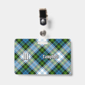 Campbell Dress Tartan Ausweis (Vorderseite mit Clip)