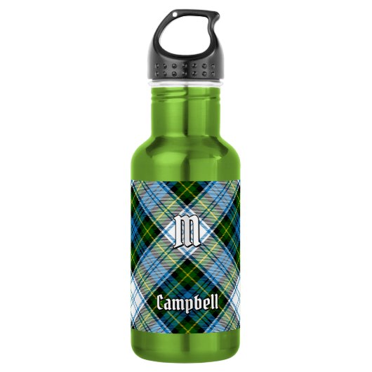 Campbell Dress Tartan Edelstahlflasche (Vorderseite)