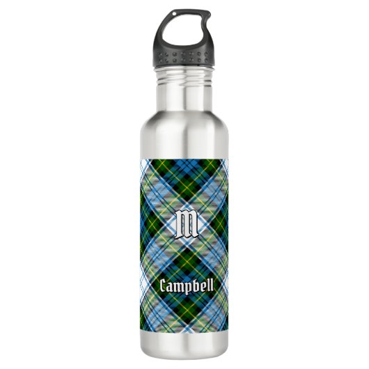 Campbell Dress Tartan Edelstahlflasche (Vorderseite)