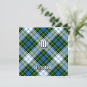 Campbell Dress Tartan Einladung (Stehend Vorderseite)