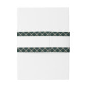 Campbell Dress Tartan Scottish Kariert Pattern Einladungsbanderole (Rückseitenbeispiel)