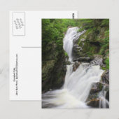 Campbell Falls Berkshires Wasserfall Postkarte (Vorne/Hinten)