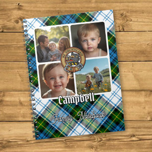 Campbell-Familien-Fotocollage Notizblock