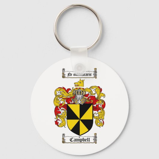 CAMPBELL-FAMILIENWAPPEN - KAMPELMUSTER SCHLÜSSELANHÄNGER (Vorderseite)