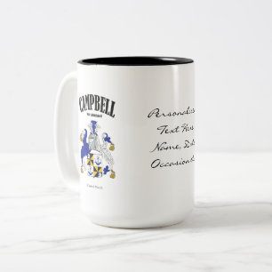 Campbell Familienwappen, Übersetzung und Bedeutun Zweifarbige Tasse