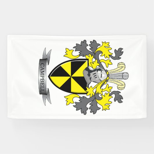 Campbell-Familienwappen-Wappen Banner (Horizontal)