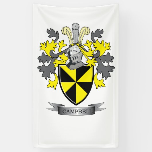 Campbell-Familienwappen-Wappen Banner (Vertikal)