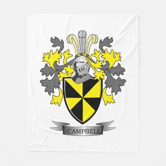 Campbell-Familienwappen-Wappen Fleecedecke (Vorderseite)