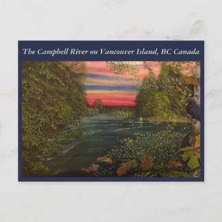 Campbell-Fluss-Angelausflug auf Vancouver-Insel Postkarte