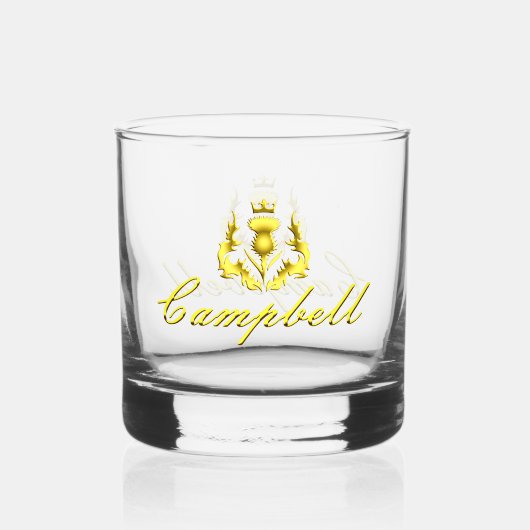 Campbell Gold Kronleuchter Whiskey Glas (Rückseite)