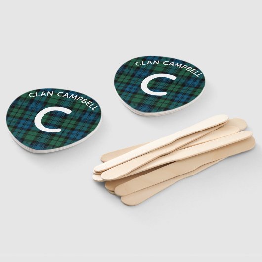 Campbell Kariert Monogram Fächer (Non-assembled)