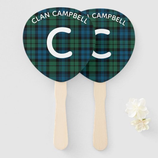 Campbell Kariert Monogram Fächer (Vorne und Hinten)