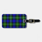Campbell Kariert Tartan Gepäckmarke Gepäckanhänger (Vorderseite horizontal)
