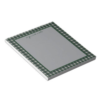 Campbell Kleid Modern Original Schottischer Tartan Notizblock