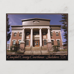Campbell Landkreis Courthouse - Jacksboro, TN Postkarte