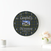 Campbell’s Old Inveraray Coffee Co. Wall Clock Große Wanduhr (Zuhause)