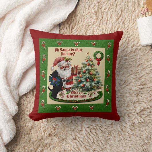 Campbell & Santa Personalisierte Weihnachtsbaumkis Kissen (Decke)