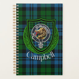 Campbell schottischer Clan Tartan und Wappen Planer