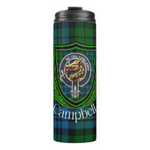 Campbell schottischer Clan Tartan & Wappen