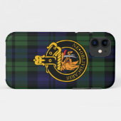 Campbell schottisches Wappen und Tartan iPhone Case-Mate iPhone Hülle (Rückseite (Horizontal))