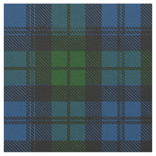 Campbell Scott Clan Tartan Larger Tile Stoff (Nahaufnahme)