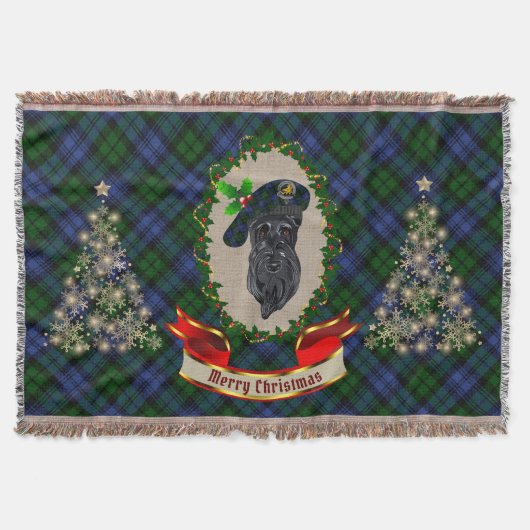 Campbell Scottie Dog Christmas Decke (Vorderseite)