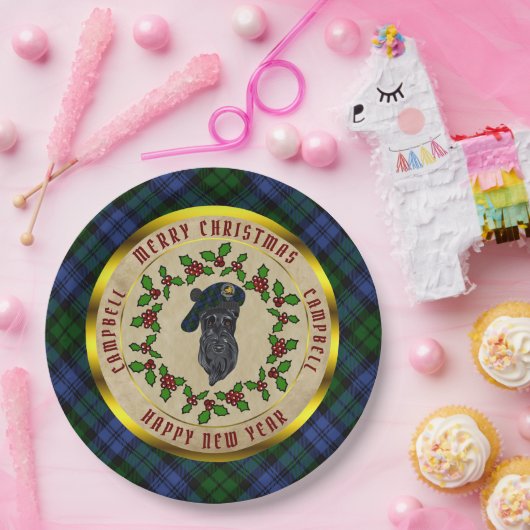 Campbell Scottie Dog Christmas Paper Plate Pappteller (Party)