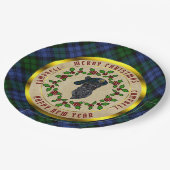 Campbell Scottie Dog Christmas Paper Plate Pappteller (Schrägansicht)