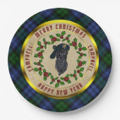 Campbell Scottie Dog Christmas Paper Plate Pappteller (Vorderseite)