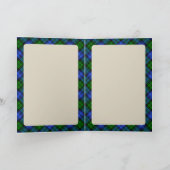 Campbell Scottie Dog & Tartan Personalisierte Kart Karte (Innenseite)