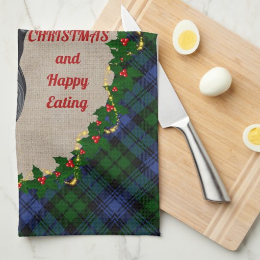 Campbell Scottie Dog Weihnachtsküche Handtuch (Viertel Falte)