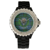 Campbell Scottish Clan Tartan & Crest Armbanduhr (Vorderseite)