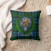 Campbell Scottish Clan Tartan & Crest Kissen (Decke)
