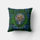 Campbell Scottish Clan Tartan & Crest Kissen (Rückseite)