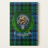 Campbell Scottish Clan Tartan & Crest Planer (Rückseite)