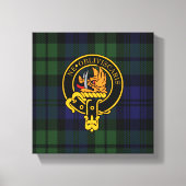 Campbell Scottish Wappen und Tartan Canvas print Leinwanddruck (Vorderseite)