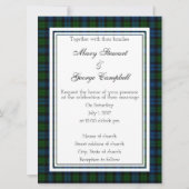 Campbell Scottish Wedding Einladung (Vorderseite)