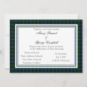 Campbell Scottish Wedding Einladung (Vorderseite)