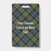 Campbell Tartan Abzeichen Ausweis (Rückseite)