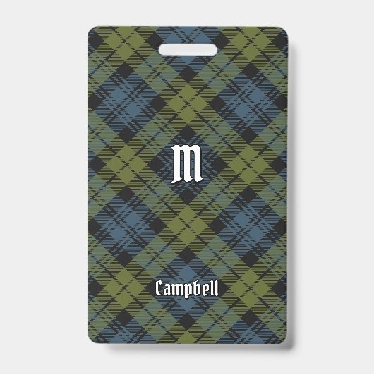 Campbell Tartan Abzeichen Ausweis (Vorderseite)