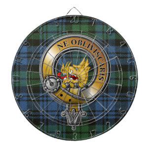 Campbell Tartan & Abzeichen Dartscheibe