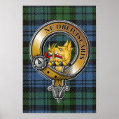 Campbell Tartan & Abzeichen Poster (Vorne)