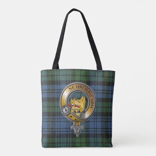 Campbell Tartan & Abzeichen Tasche (Rückseite)