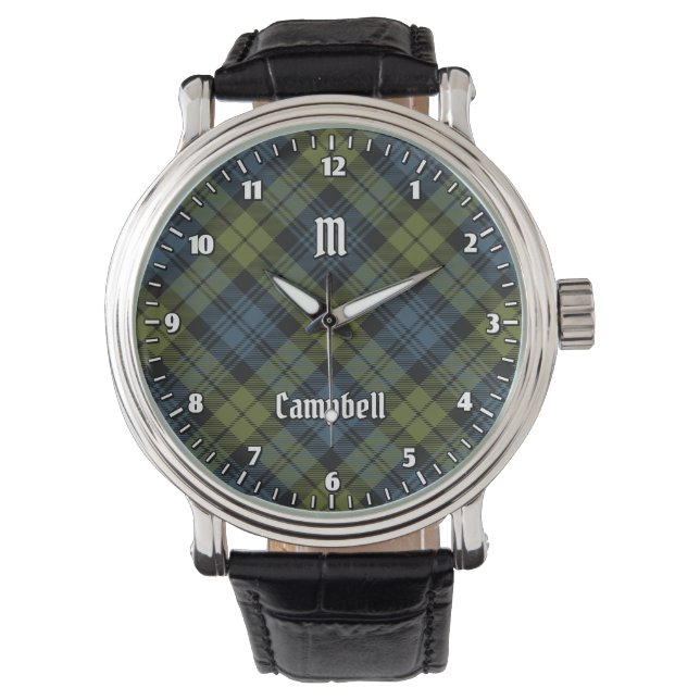 Campbell Tartan Armbanduhr (Vorderseite)