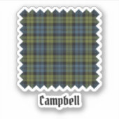 Campbell Tartan Aufkleber (Vorderseite)