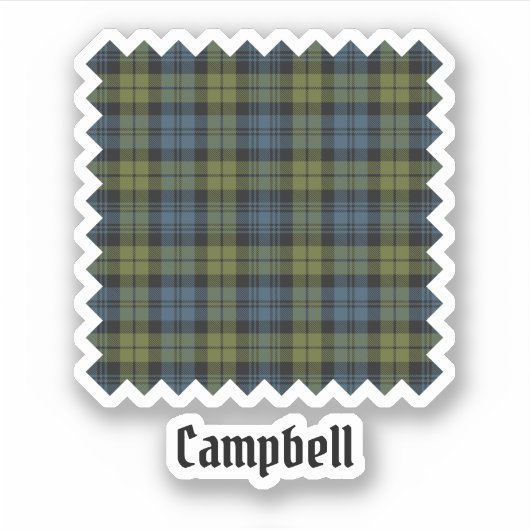 Campbell Tartan Aufkleber (Vorderseite)