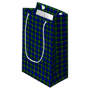 Campbell-Tartan blau grün kariert Kleine Geschenktüte