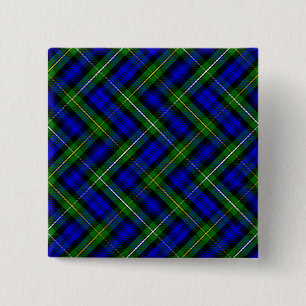 Campbell Tartan Blau kariert Button